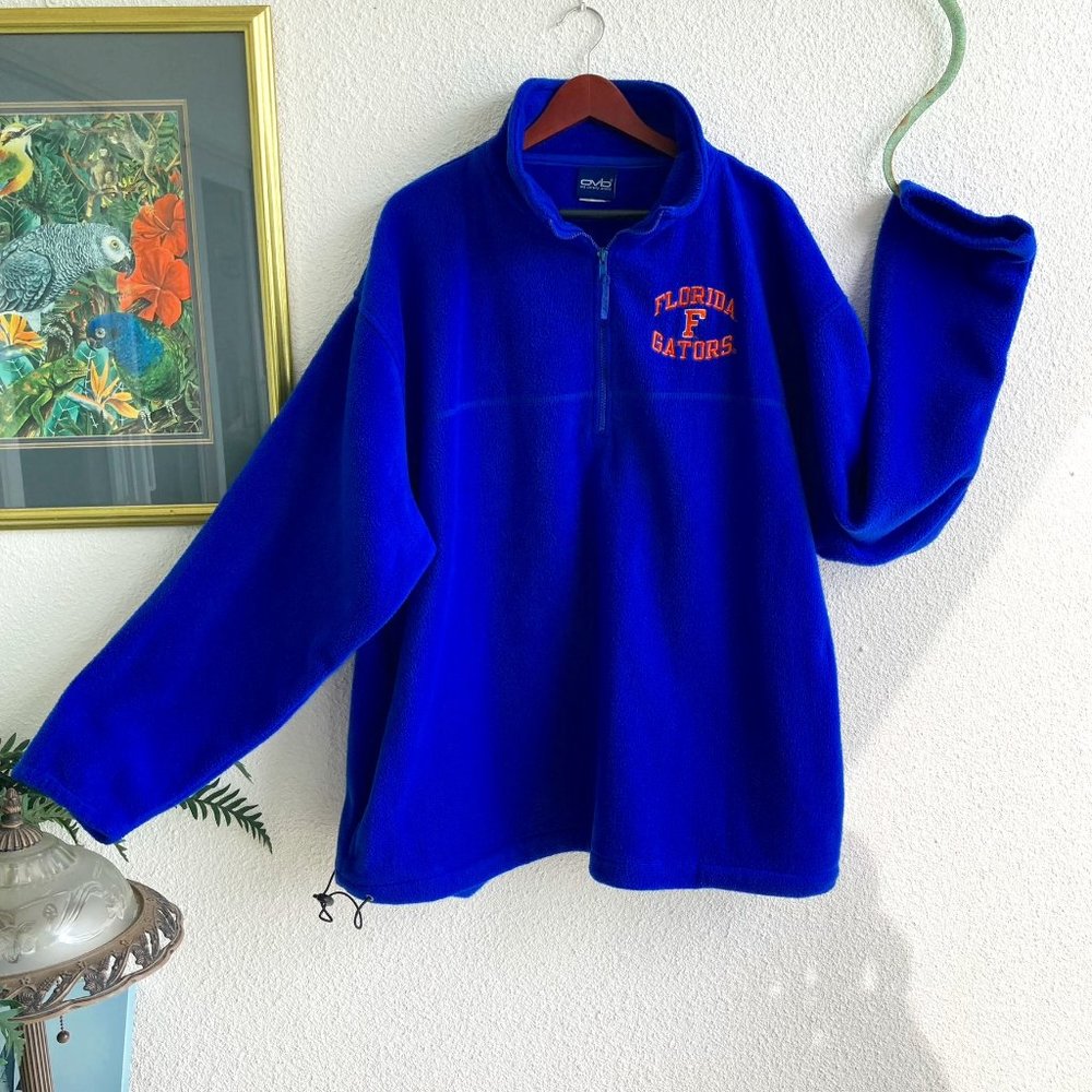 Florida Gators Blue Fleece 1/2 Zip Pullover in Men's Size 2X